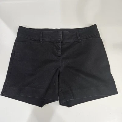 Shorts feminino The Limited preto sólido tamanho 4 - Imagem 1 de 4