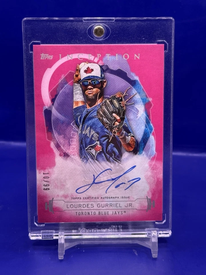 2019 Inception Rookies and Emerging Stars Magenta /99 Lourdes Gurriel Jr Auto - Image 1 of 2
