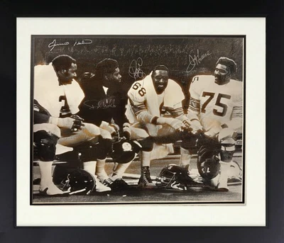 Cortina de acero firmada 16x20 foto enmarcada 4 sigs Greene/Greenwood/Holmes - Beckett Foto 1 de 3