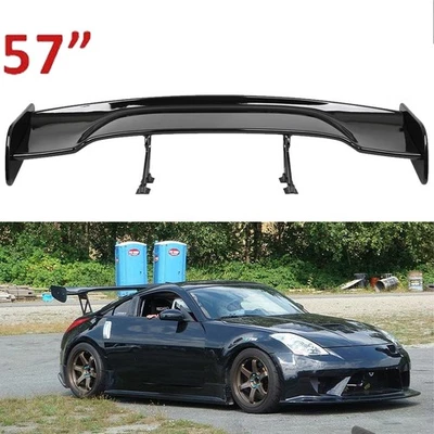For Nissan 370Z 350Z Coupe Glossy Black 57"Rear Spoiler Wing Truck GT-Style - Image 1 of 4