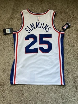 Ben Simmons #25 Philadelphia 76ers White Nike Jersey Sz M - NWT - Image 1 of 4