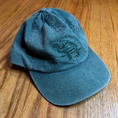 Sombrero trasero vintage Camel Joe años 90 bordado correa tabaco descolorido Foto 1 de 4