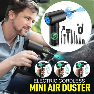 55000RPM Cordless Electric Air Duster Blower Powerful PC Car Keyboard Cleaning - Afbeelding 1 van 18