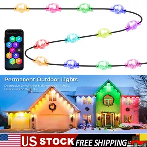 LED Eaves Lights Permanent Outdoor RGBWW IC Multi-Color Dynamic Party&Daily Use - Picture 1 of 21