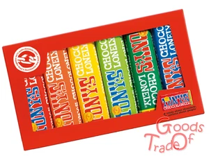 Tony's Chocolonely / confezione arcobaleno 1 - 5 barrette / cioccolato belga MHD 05/23