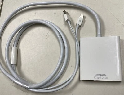 Apple A1306 White Mini Display Port to Dual-link DVI Adapter Cable USED - Image 1 of 4