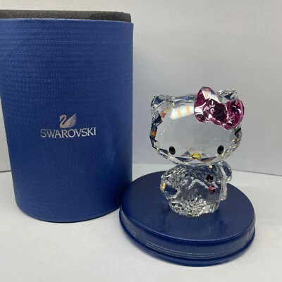 Swarovski Crystal Hello Kitty Pink Bow 2011 #1096877 Sanrio Boxed - image 1 of 4