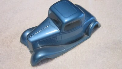 DU-BRO 34 FORD PAINTED LEXAN SLOT CAR BODY 1/24 N.O.S BLUE - Image 1 of 3