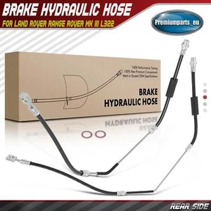 2x Brake Hoses Rear for Land Rover Range Rover Mk III L322 2004-2012 LR058026 - Picture 1 of 9