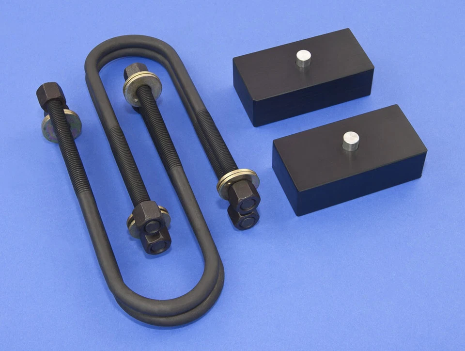 Черный задний подъемный комплект 2,5 дюйма F250 F350 80-98 4 дюйма ось 2WD со вспомогательными пружинами - Изображение 1 из 2