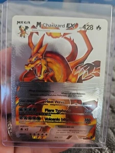 M Charizard EX Silver Foil Fan Art Collector Pokemon Card 159/300 - Picture 1 of 5