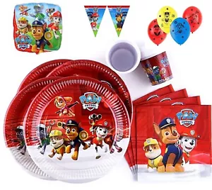 Paw Patrol Birthday Decoration Tableware Paw Patrol Party Supplies Paw Patrol - Picture 1 of 15
