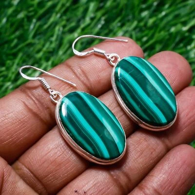 Orecchini gioielli fatti a mano in argento 925 con pietra preziosa... - Immagine 1 di 4