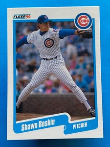 1990 Fleer Update Shawn Boskie #U-7 Chicago Cubs