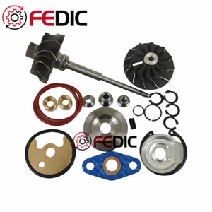 Turbo shaft and wheel + repair kit 49135-05830 for BMW 120D E81 E82 E88 170 HP - Picture 1 of 7