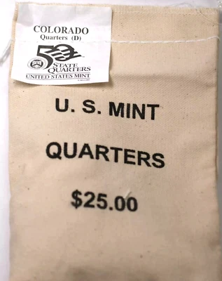 2006 D - Colorado State Quarter Original Mint Sewn Bag- Unopened Box QQ2 - Image 1 of 2