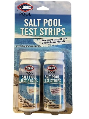 CLOROX POOL&SPA 25+10 Salt Pool Test Strips, New - Image 1 of 2