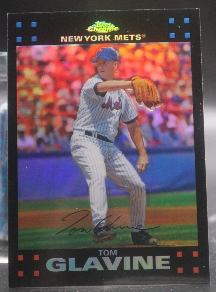 2007 Topps Chrome Refractor - #165 Tom Glavine (Mets/HOF) - Image 1 of 1