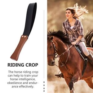 Leather Professional Handheld Horse Crop Horse Whip Crop Solid Wood Riding Crop