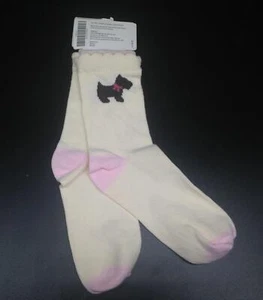 Girls Gymboree Girl Detective Scottie Dog Socks Fits 5-7 Years New - Picture 1 of 3