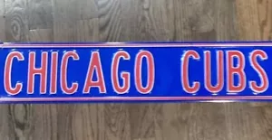 Chicago Cubs Metal Street Sign - Picture 1 of 10