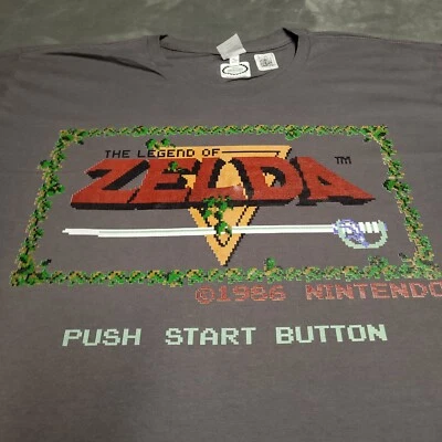 Legend of Zelda 2XL Skyward Sword Camiseta Grande Algodón Videojuego Speedrun Logo Foto 1 de 4