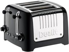 Dualit Lite Toaster Wide Slot 4 Slice Defrost Reheat Bagel Function