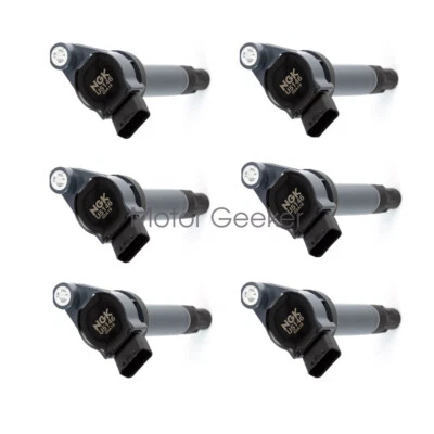 9008019025 6 Set NGK OEM Ignition Coil For Toyota Highlander Lexus RX330 3.3L - Изображение 1 из 2