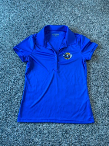 Tampa Bay Lightning Shirt Womens Medium Blue Orange NHL Hockey All Stars Ladies Cover