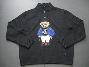 POLO RALPH LAUREN Men's 2015 Ltd Mockneck Intarsia-Knit Ski Bear Wool SweaterXXL - Picture 1 of 8