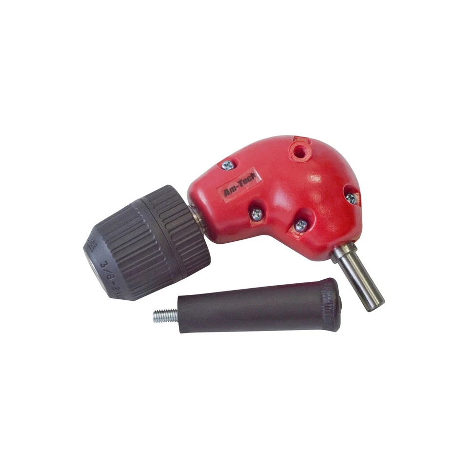 3/8" Professional Right Angle Drill Attachment with Keyless Chunk Side Handle - Image 1 of 1