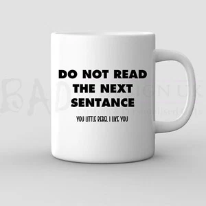 Personalisierter ""Do Not Read"" Becher - Bild 1 von 3