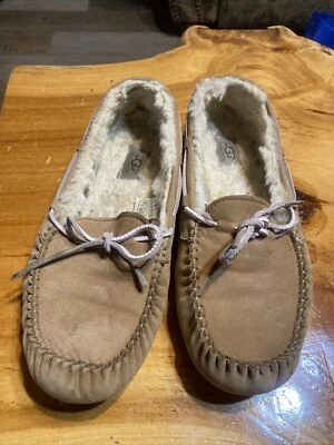 UGG Slippers (Driving Mocs) w/ Sherling Lining Sz. 11 S/N 5131 Used Good Sherpa - Image 1 of 4