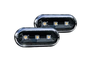 Repetidores indicadores laterales LED negros para Ford Fiesta MK5 Focus MK2 C-Max Galaxy - Imagen 1 de 4