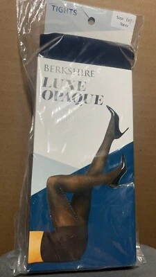 Berkshire Luxe Opaque Black Tights Control Top SIZE TALL - Image 1 of 3
