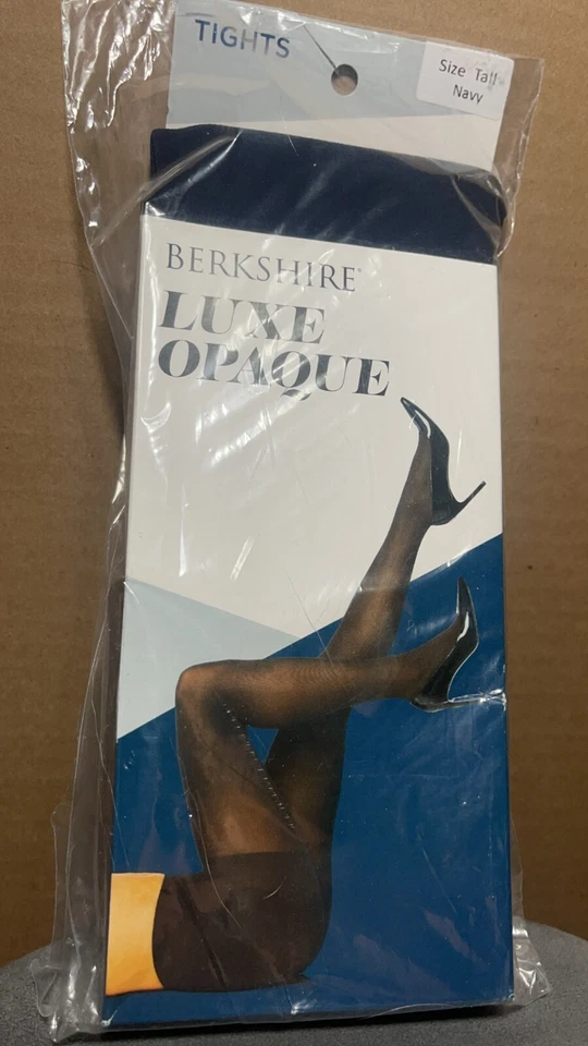 Berkshire Luxe Opaque Black Tights Control Top SIZE TALL - Image 1 of 3