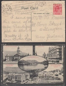 TRANSVAAL SOUTH AFRICA 1911 POSTCARD TO NEW ZEALAND (ID:677/D61581) - Picture 1 of 1