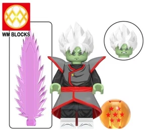 2 inch Custom Dragon Ball Super Zamasu Minifigure with Base, New/Mint - Picture 1 of 1