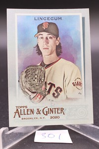 TIM LINCECUM 2020 Allen & Ginter Silver Portrait Foil - SAN FRANCISCO GIANTS- #7