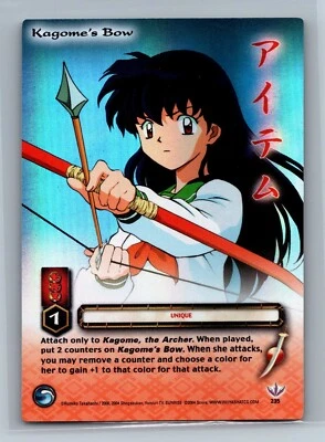 Inuyasha TCG - Kagome's Bow 235 - FOIL RARE - Score TetsuSaiga - Image 1 of 2