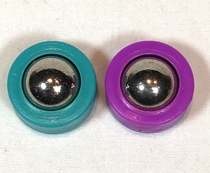 Juego de rebote ideal vintage 1 verde azulado y 1 púrpura discos de repuesto - Imagen 1 de 1