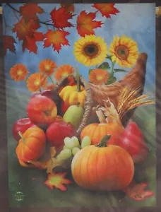 Dekorative Herbsthausflagge "Bountiful Cornucopia" 40 Zoll hoch x 28 Zoll breit - Bild 1 von 5