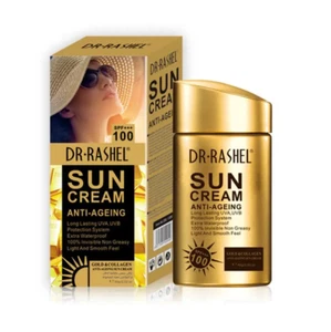 DR RASHEL,Sun cream 100SPF,Waterproof,Anti-Aging,Not Greasy,Gold & Collagen,100% - Picture 1 of 10
