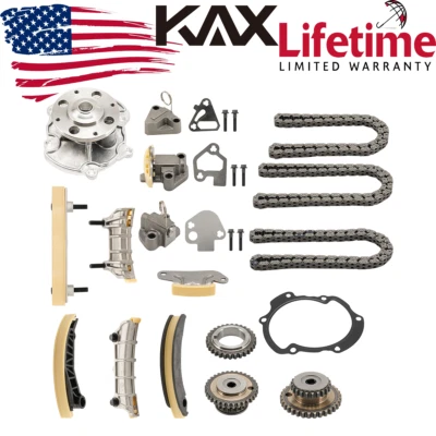 Kit de cadena de distribución bomba de agua para Cadillac Buick Pontiac Saab Suzuki 2007-2016 3,6 Foto 1 de 4