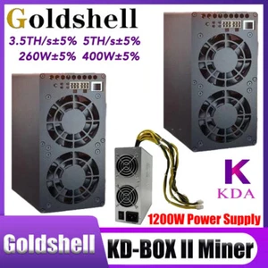2 Piezas Goldshell KD BOX II 5TH/s 400W Asic Kadena Miner Mining KDA con 1200W PSU - Imagen 1 de 7