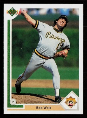 Bob Walk 1991 Upper Deck #689 Pittsburgh Pirates Baseball Card - Image 1 of 2