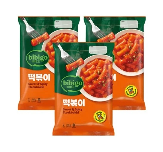 3 x bibigo Sweet & Spicy Tteokbokki Pouch 360g from Korea - Bild 1 von 4