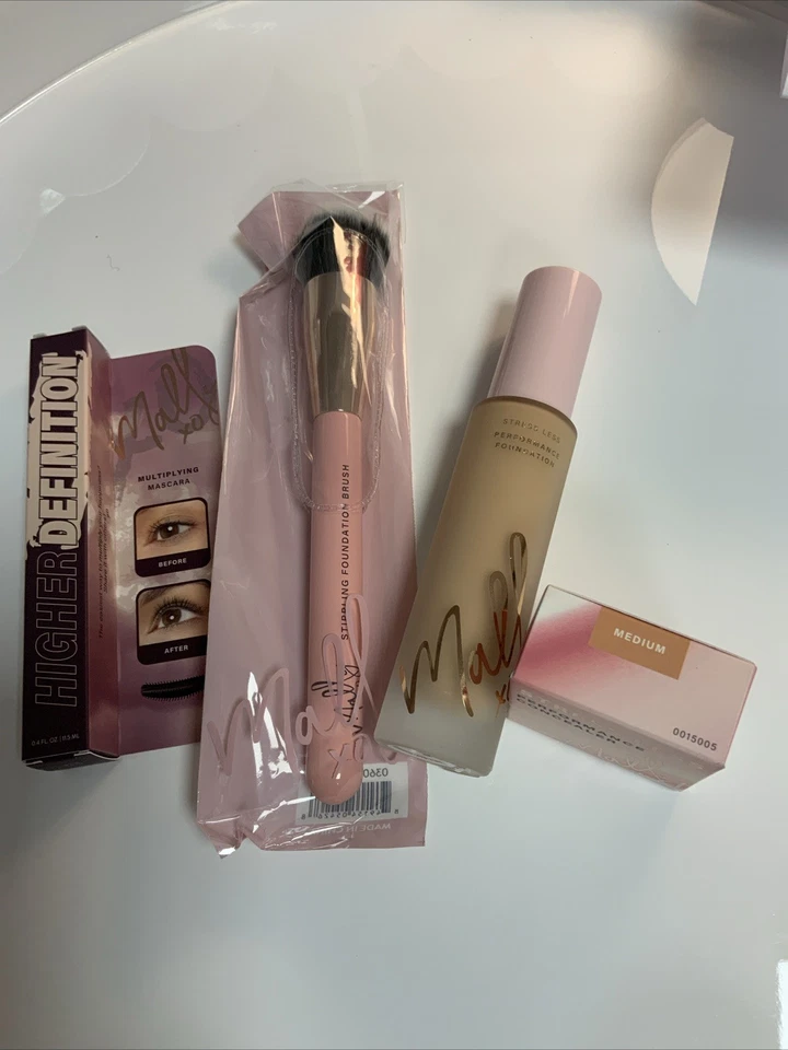 MALLY STRESSLESS FOUNDATION 30ml IN Medium, BRUSH, CONCEALER ,MASCARA SET - Image 1 of 4