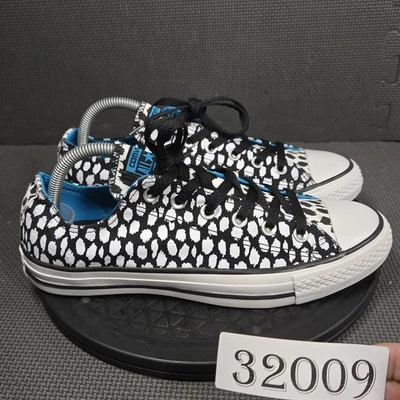 Zapatos Converse Chuck Taylor All Star Ox para mujer talla 10 negro blanco estampado animal Foto 1 de 4