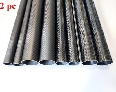 Carbon Fiber Tube OD20mm 21 22mm 23mm 24mm 25mm 26mm 27mm 28mm 29mm 30mm xL500mm - Image 1 of 4